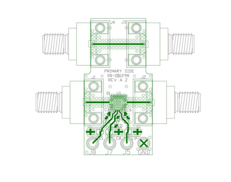Location Circuit - Analog Devices Inc. ADMV8420-EVALZ Evaluation Board